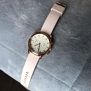 Rose gold Watch with Light Pink Band
